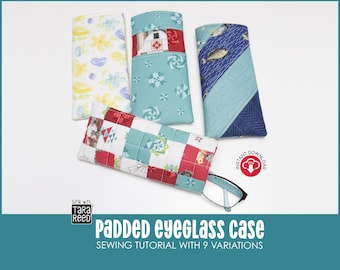 Patrón de costura para estuche de gafas en 9 estilos (descarga digital)