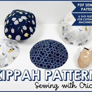 Sew for Hanukkah - Kippah Sewing Pattern - Kippah Cricut SVG for Sewing with Cricut