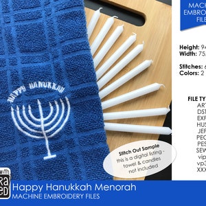 Happy Hanukkah Bundle Machine Embroidery Designs image 2