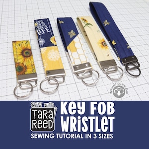 Tutoriel de couture porte-clés en 3 tailles (téléchargement instantané)