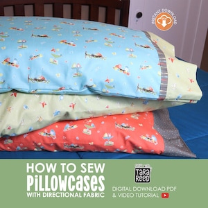 Pillowcase Sewing Pattern (Instant Download)
