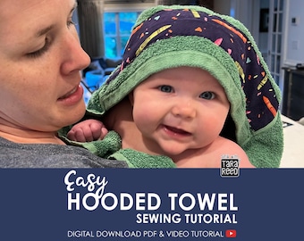 Hooded Towel Sewing Pattern (Digital Download)