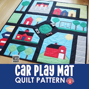 Car Play Mat Quilt Pattern  (Instant Download PDF)