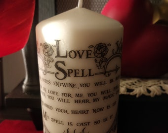 Valentine's Candle/ Valentine candle / Love spell / Love filter