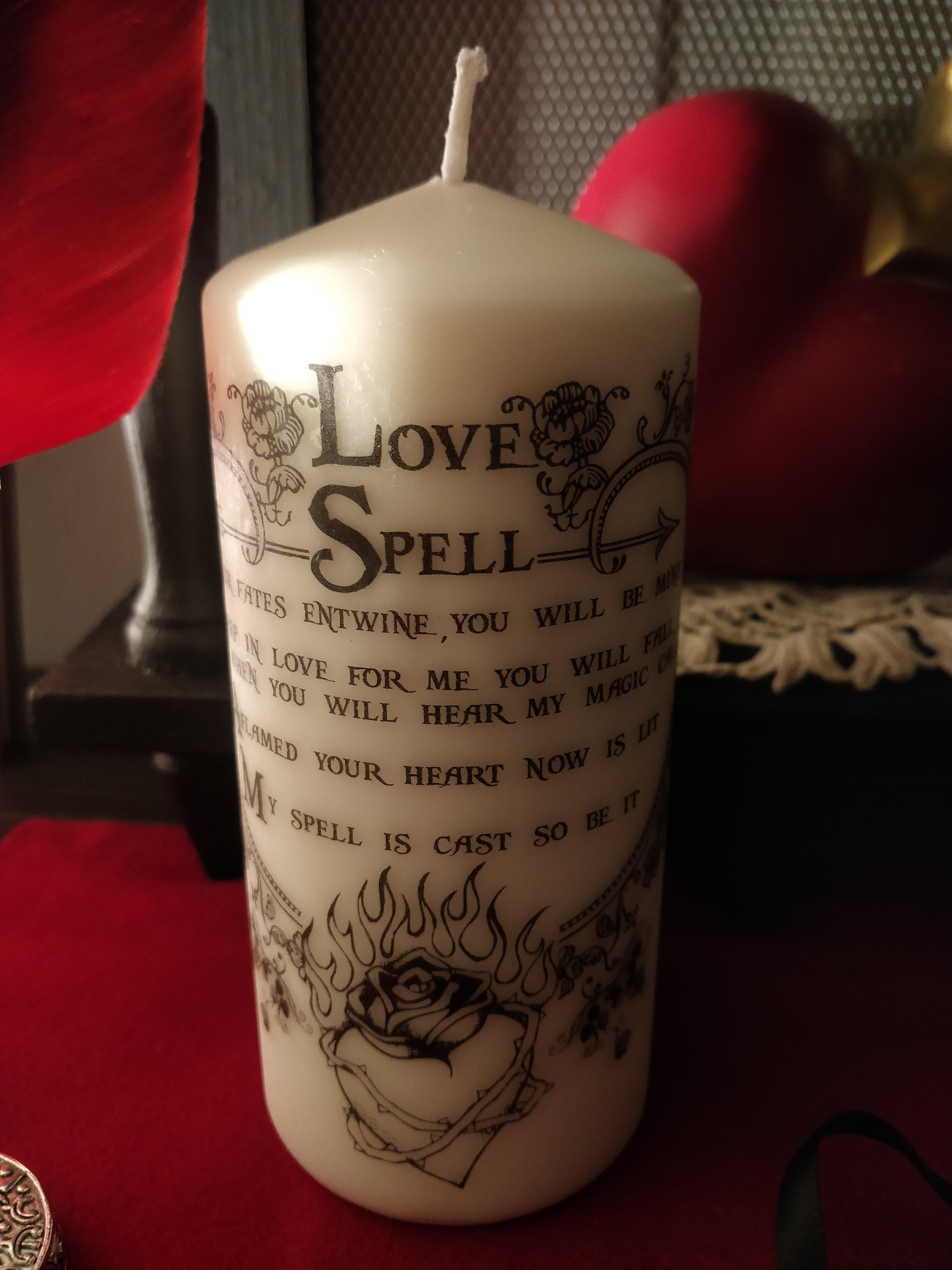 Bougie Saint Valentin/ Valentine Candle/Love Spell Filtre d'amour