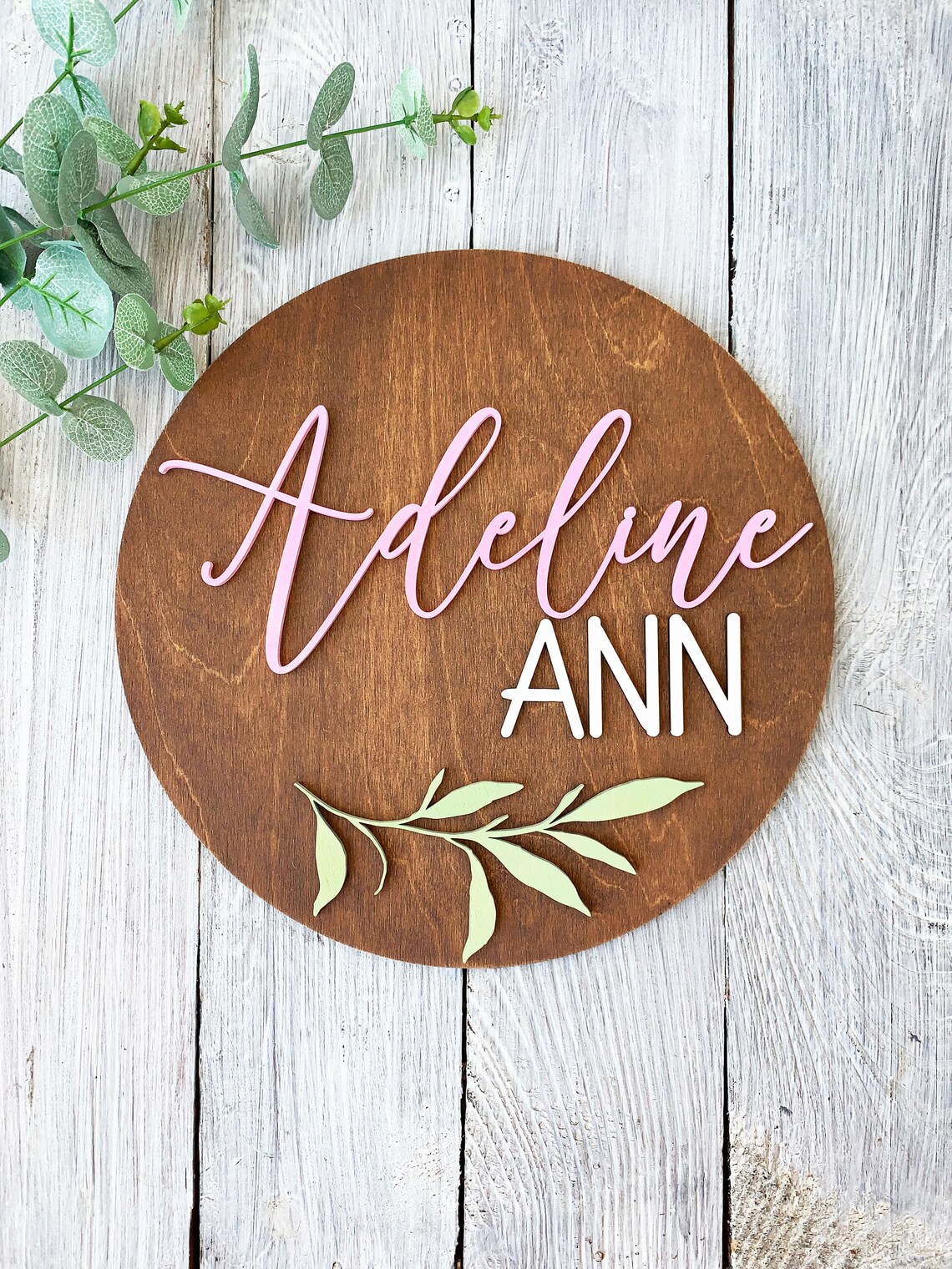 Custom Baby Name Sign for Nursery Wood Baby Name Nursery Etsy
