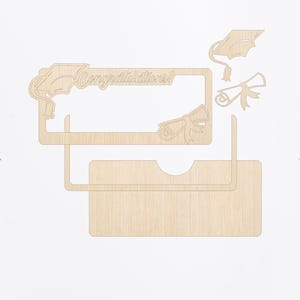 Graduation Money Holder SVG Bundle, Laser Cut File Grad Gift Cash ...