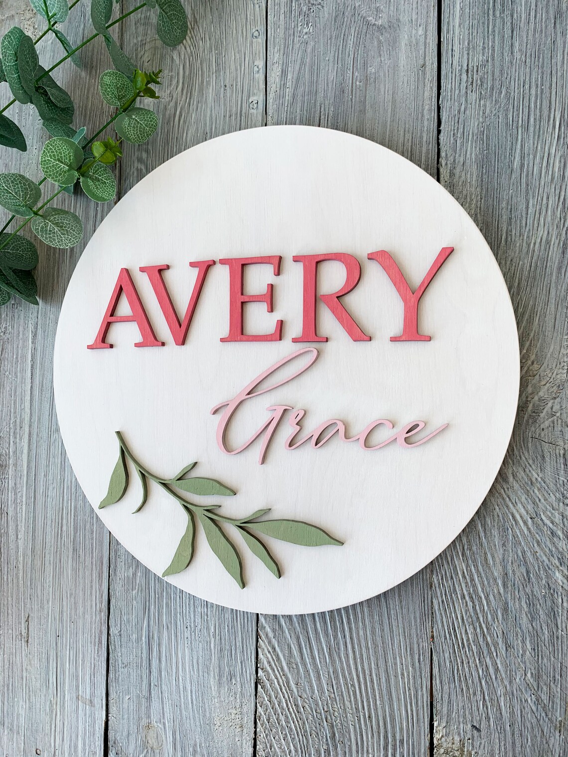 Custom Baby Name Sign for Nursery Wood Baby Name Nursery Etsy