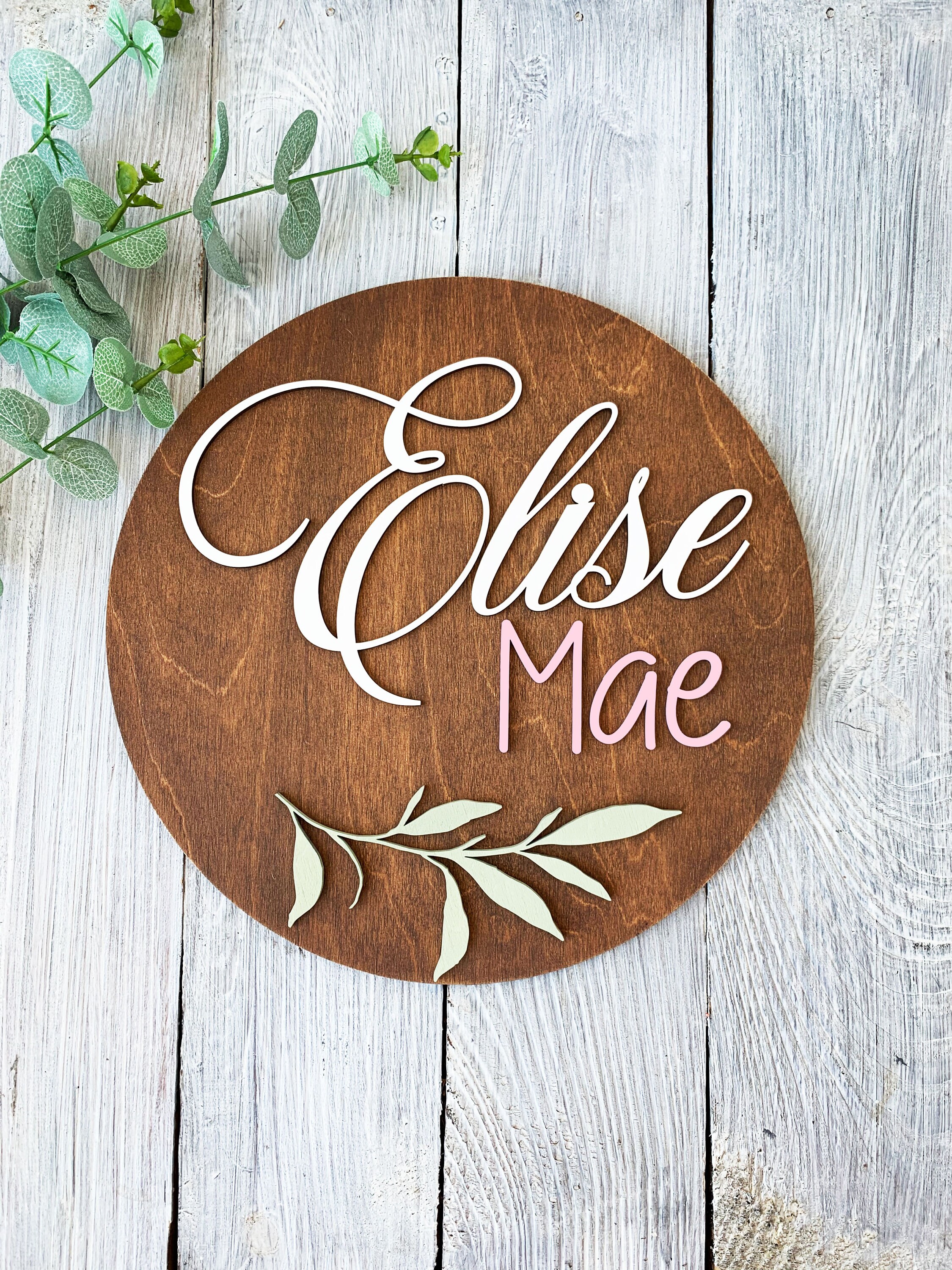 Custom Baby Name Sign for Nursery Wood Baby Name Nursery Etsy