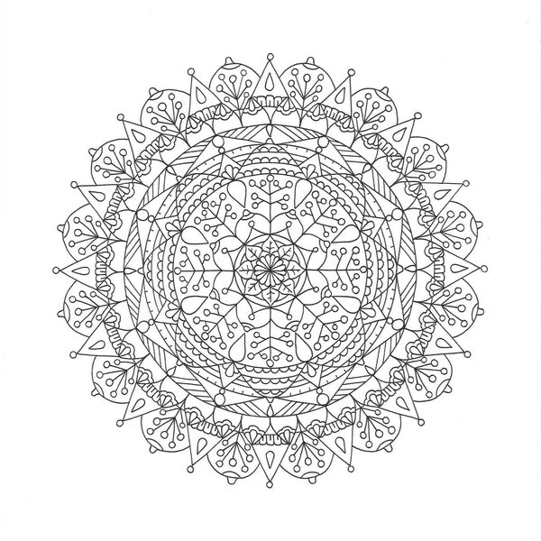 Breastfeeding Mandala Colouring Page