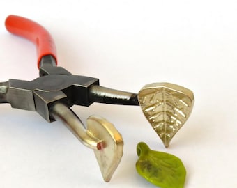 Lampwork Tool -  Brass Mashers for Leaf Beads and Pendants Making