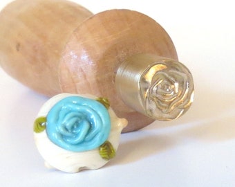 Lampwork Tool - 3D Rose Stamp for Glass Beads Making