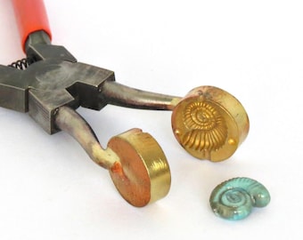 New Design Ammonite Brass Mashers Lampwork Tool, Lampworking Bead Shaping Pliers