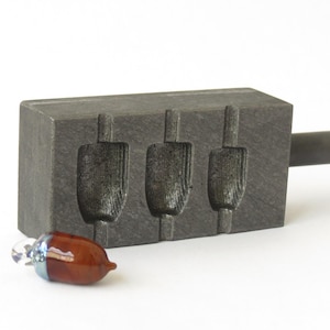 Graphite Lampwork Tool – Roller for Acorn Charm Making – Glass Bead Shaping Tool