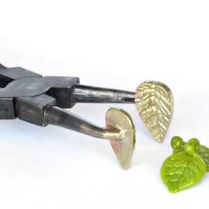 Brass Mashers for Leaf Beads and Pendants Making - Lampwork Tool