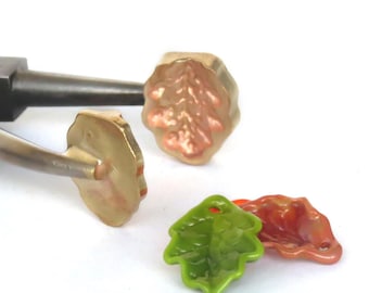 Lampwork Tool -  Brass Mashers for Oak Leaf Beads and Pendants Making