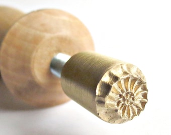 Lampwork Tool - Ammonite Stamp for Glass Beads Making