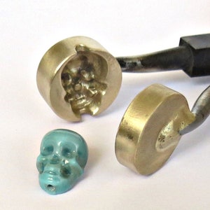 3D-schedel-lampwork-stampers - lampwork-tool
