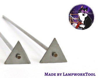 Triangle cabochon mandrel - Lampwork Tool