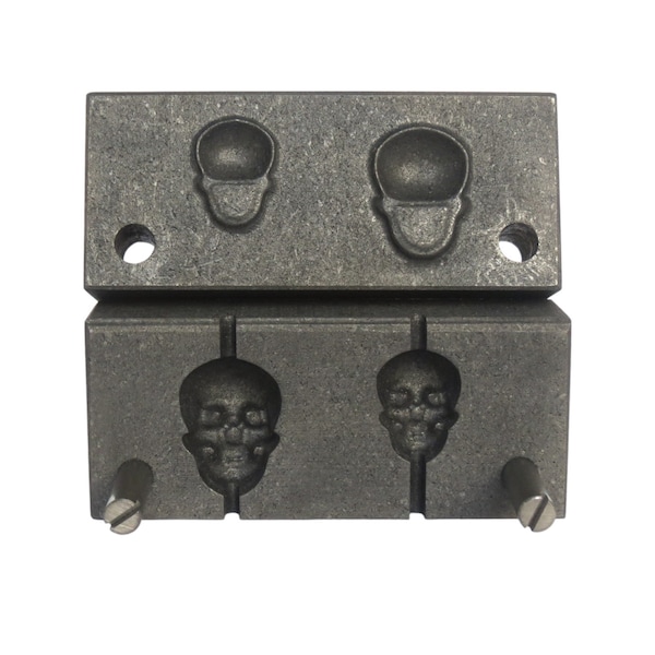 Two-Sizes Graphite Press for Skull Lampwork Bead Making - Lampwork Bead Press