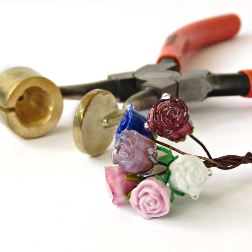 Rose Bud Lampwork Mashers - Lampwork Tool
