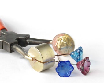 Morning Glory Flower Pin Mashers - Lampwork Tool