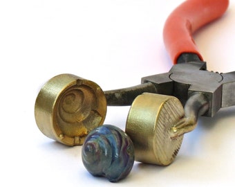 Snail Shell Lampwork Press Mashers - Lampwork Tool