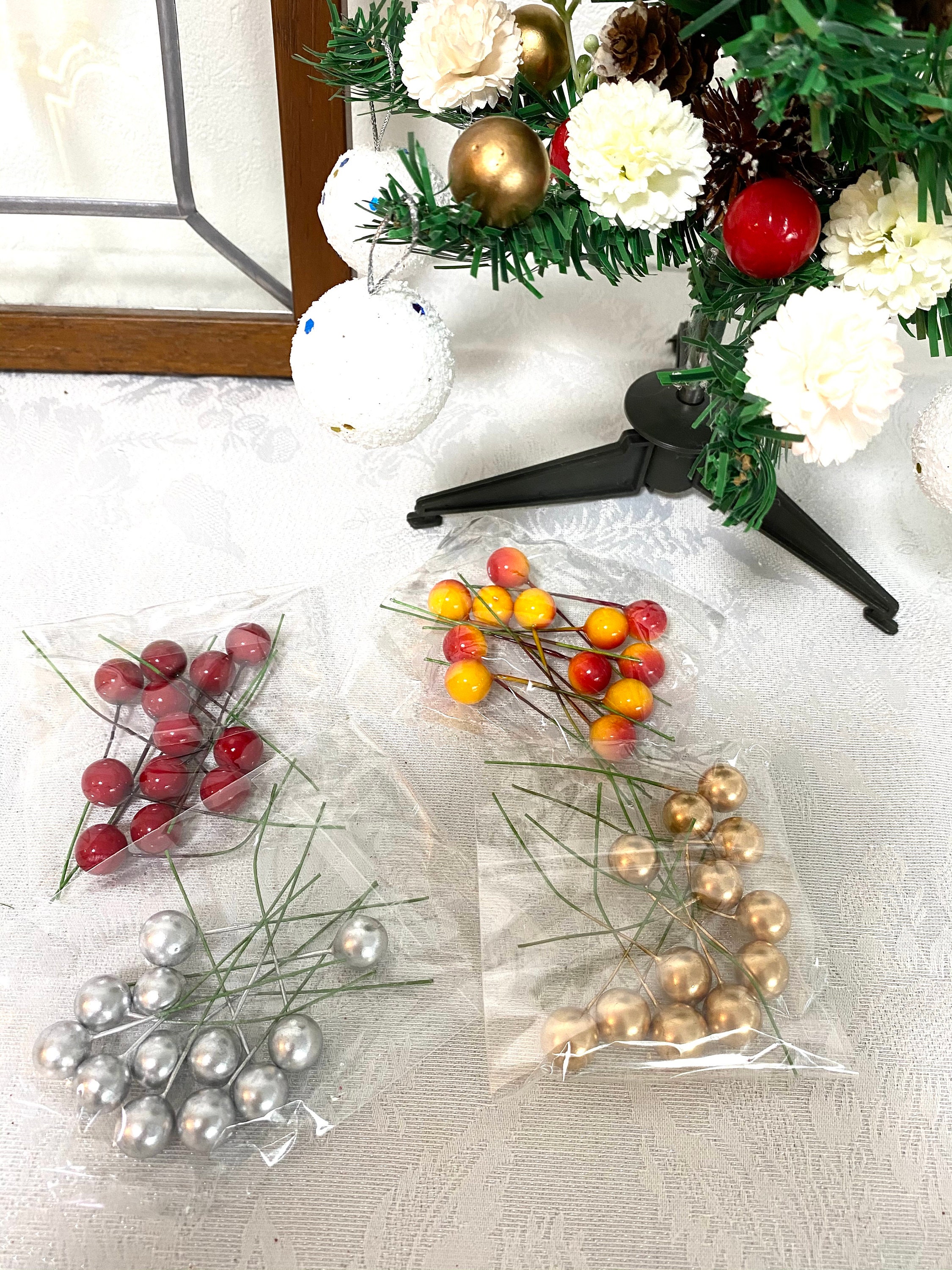 4color set of decorative picks about 1 cm in diameter gold Etsy