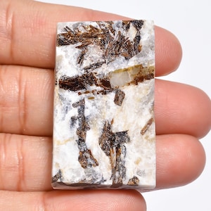 Astrophyllite Gemstone Druzy, 100% Natural Astrophyllite Cabochon Druzy, Rectangle Shape Loose Gemstone, 66.5 Ct. Size 37X23X7 mm S-10152