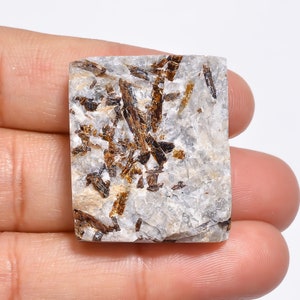 Astrophyllite Gemstone Druzy, 100% Natural Astrophyllite Druzy, Rectangle Shape Loose Gemstone 50 Ct. Making Jewelry,Size 29X24X9 mm S-10159