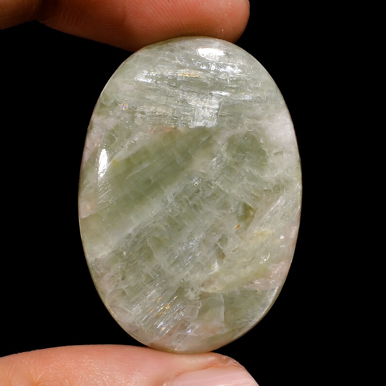 Superb Seraphinite A One Quality 100/% Natural Seraphinite Oval Shape Cabochon Loose Gemstone For Making Jewelry 38.5 Ct 36X25X5 mm S-1280