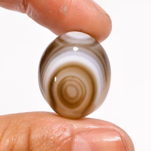 100% Natural Black Botswana Agate Cabochon, Oval Shape Cabochon Gemstone 23 Ct. Top Grade Quality, For Making Jewelry,Size 20X16X8 mm S-5736