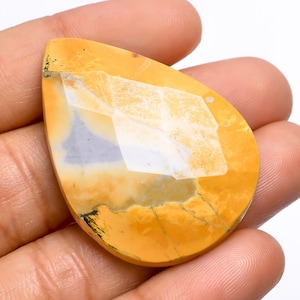 Maligano Jasper RoseCut Gemstone, 100% Natural Maligano Jasper Gemstone Pear Shape Faceted Loose Gemstone 48 Ct.  Size 40X29X6 mm S-8533