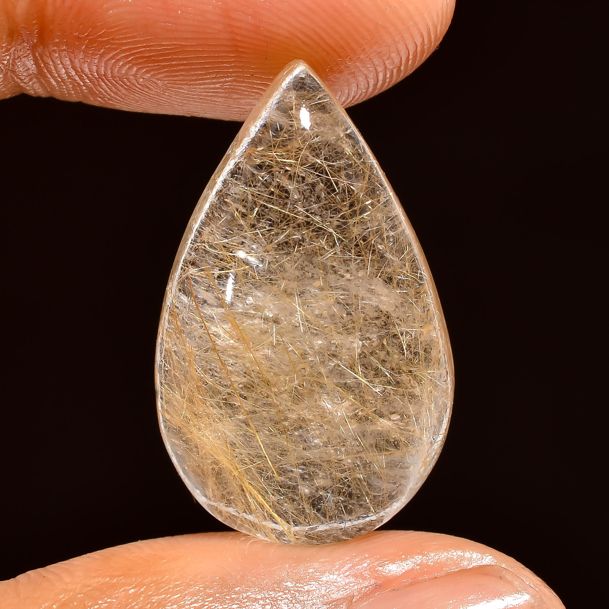 Golden Rutile Quartz Cabochon Natural Golden Rutile Quartz Pear Cabochon Loose Gemstone 22.5 Ct Quality Gemstone Size 25X16X8 mm S-9191 Golden Rutile Quartz Cabochon Natural Golden Rutile Quartz Pear Cabochon Loose Gemstone 22.5 Ct Quality Gemstone Size 25X16X8 mm S-9191