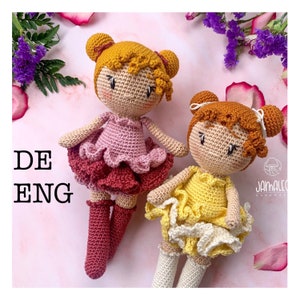 Crochet instructions/pattern - &quot;Püppchen BETTY&quot;/&quot;Doll Betty&quot; German + English