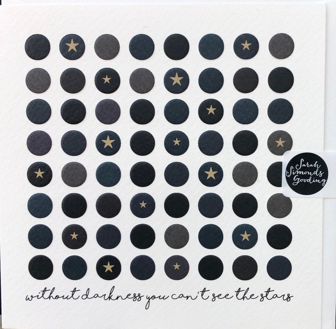 Positive Message, Square, Blank Greeting Card Without Darkness You Can ...