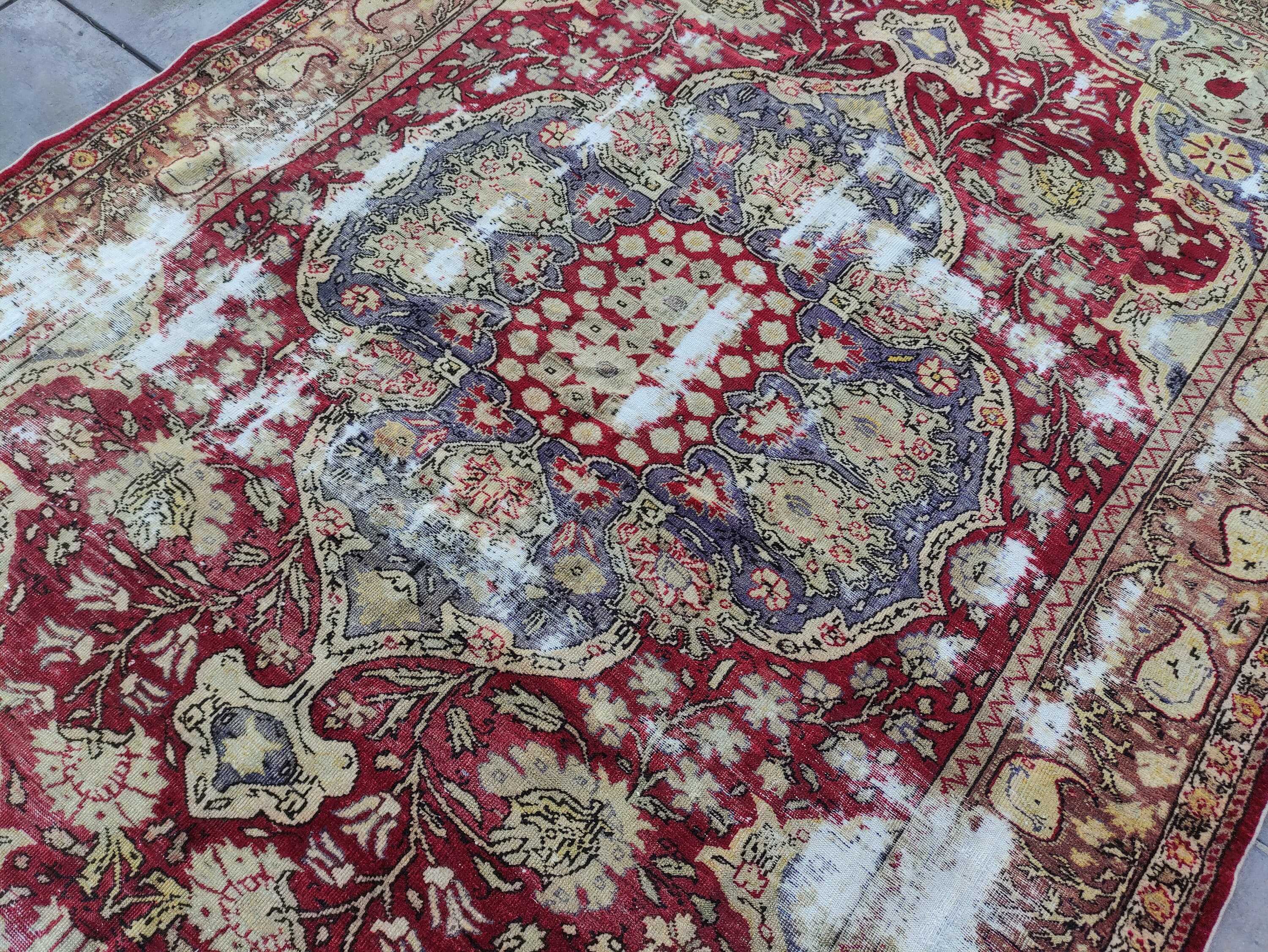 1900s Circa Oversized Armenian Burunguz Rug: 6.46 X 10 Ft Vintage ...