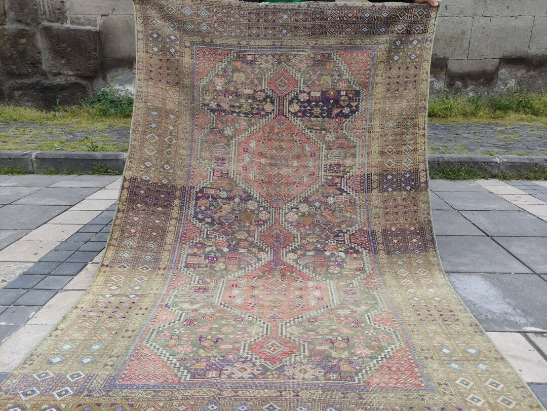 Antique Turkish Barabella Avanos Rug , Kitchen Rug , Area Rug , 4.3'' X ...