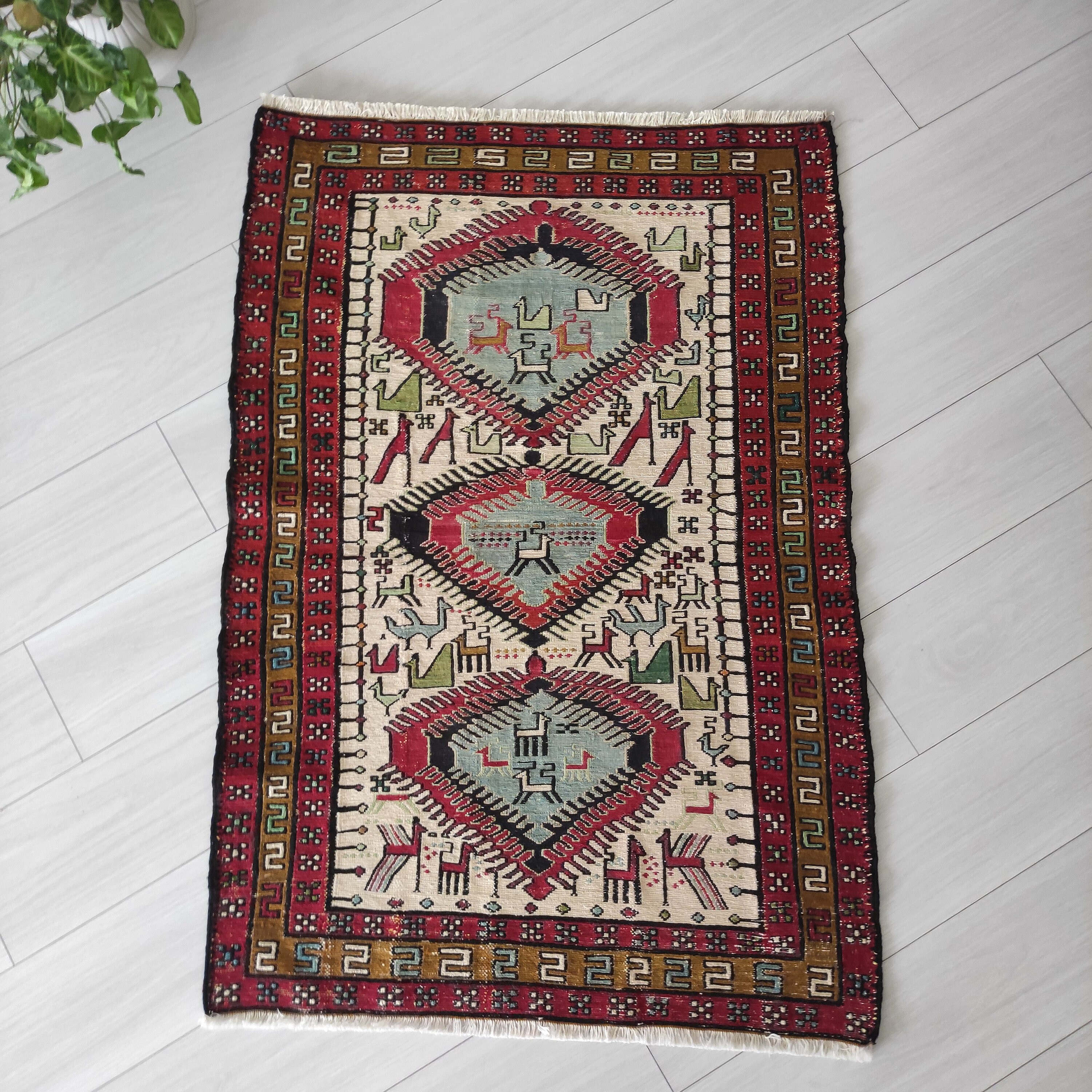No.23 ヴィンテージラグ M トルコ　マット turkish rug il_fullxfull.4776710555_wb1p.jpg