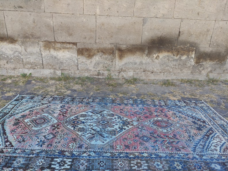 120 Years Old Oriental Oversized Rug , Vintage Rug ,5.15'' X 10.47