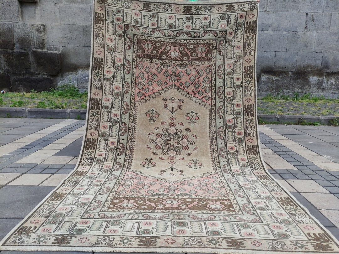Vintage Turkish Kula Rug: 5x9 Oversized Boho Area Rug - Etsy