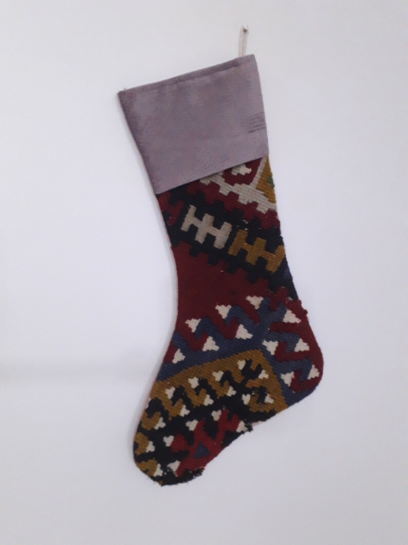geometric nomadic christmas stocking 11/'/'x17/'/'christmas decor socks decorative santa socks christmas gift fireplace decor wall hanging kilim