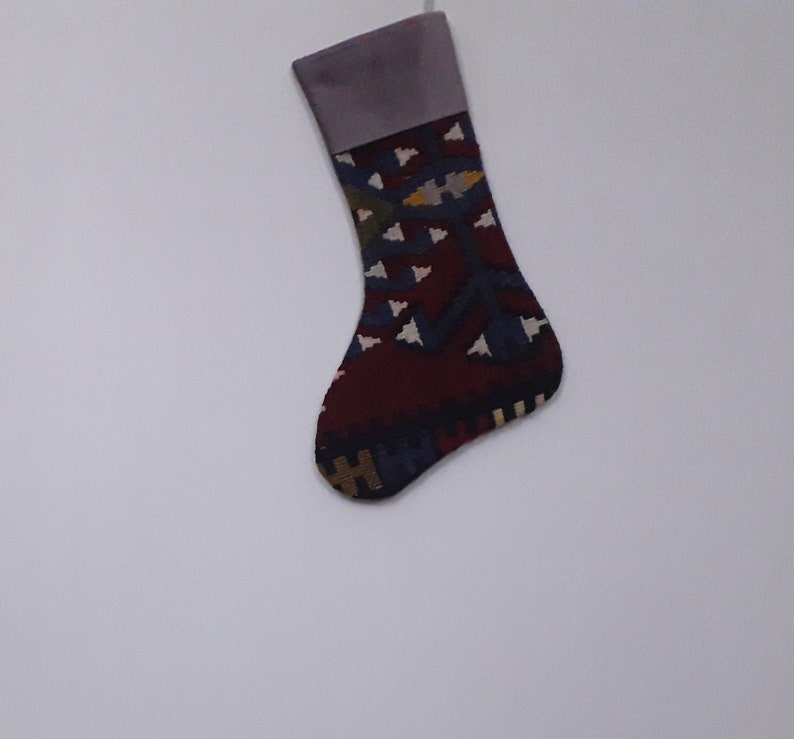 geometric nomadic christmas stocking 11/'/'x17/'/'christmas decor socks decorative santa socks christmas gift fireplace decor wall hanging kilim