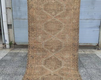 4x8 ヴィンテージ クルド ウール ラグ (3.80 x 8.20) エリアラグ