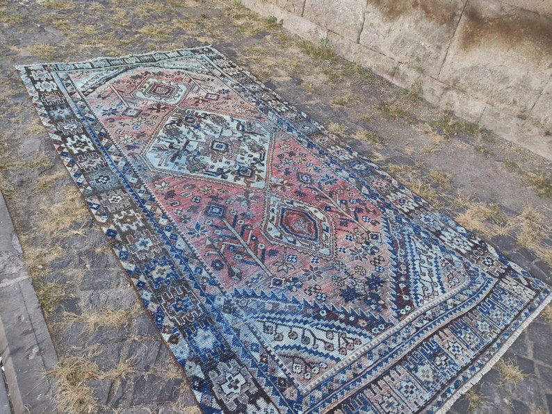 120 Years Old Oriental Oversized Rug , Vintage Rug ,5.15'' X 10.47