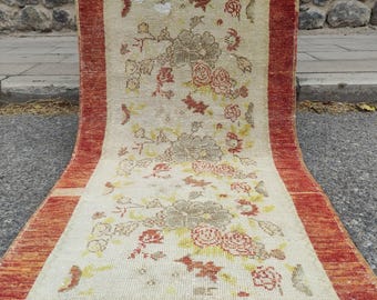 Rust colors Turkish rug , 2.4 x 4.2 mudroom rug , Accent Rug , area rug , kitchen rug ,big door mat , boho handmade vintage rug