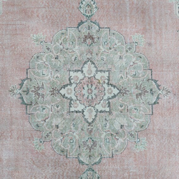 7x10 ハンドメイド特大ラグ トルコラグ：大型アナトリアヴィンテージ