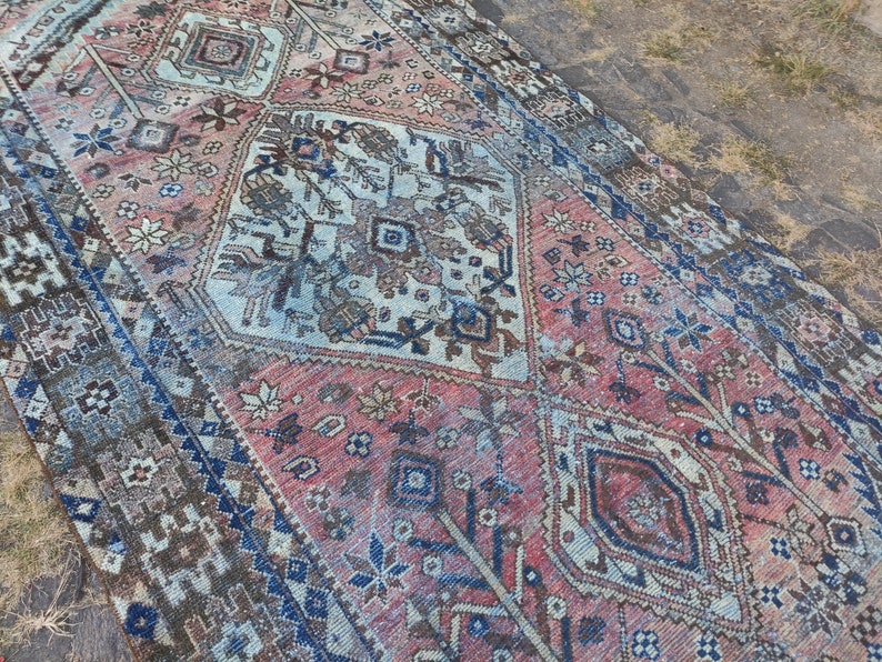 120 Years Old Oriental Oversized Rug , Vintage Rug ,5.15'' X 10.47