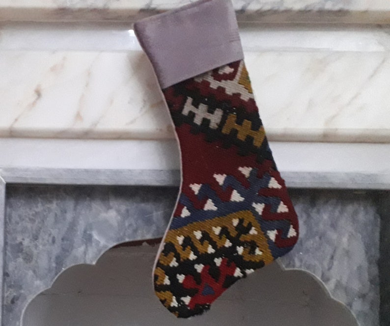 geometric nomadic christmas stocking 11/'/'x17/'/'christmas decor socks decorative santa socks christmas gift fireplace decor wall hanging kilim