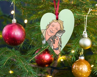 Steve Irwin Magnetic Christmas Ornament